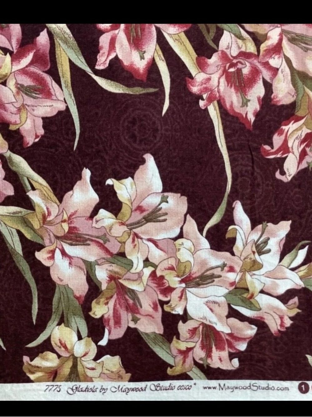 Maywood Studios  - Gladiola Rare! 4 yards!